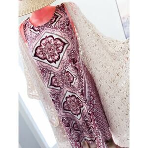 Gypsy Sunsets boho wanderlust festival soft + Flowy swing tunic mini dress